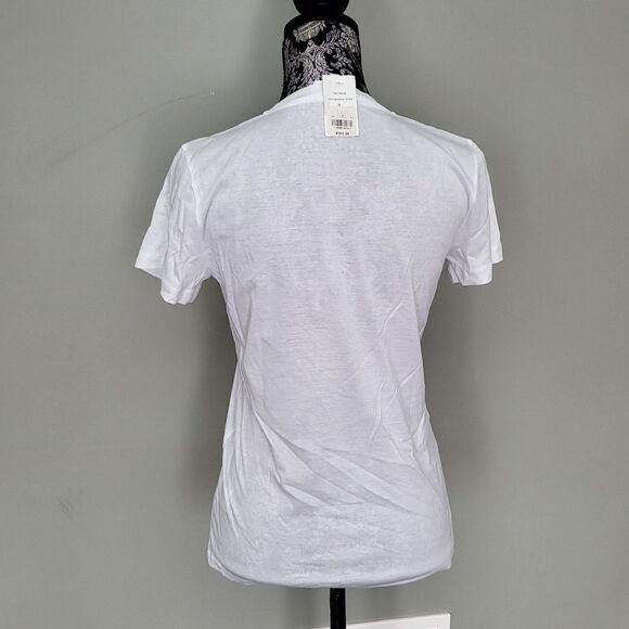 Carven Logo Heart T-Shirt-WHITE-Small - Picture 5 of 8